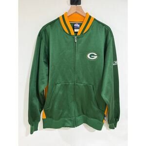Reebok NFL Team Apparel Mens Green Bay Packer Jacket L